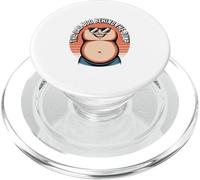 The Dad Bod Behind The Bump Funny Dad To Be Daddy PopSockets PopGrip for MagSafe