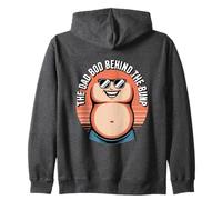 The Dad Bod Behind The Bump Funny Dad To Be Daddy Zip Hoodie