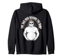 The Dad Bod Behind The Bump Funny Dad To Be Zip Hoodie