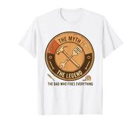 THE DAD WHO Fixes Everything | Funny Myth & Legend Badge T-Shirt