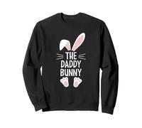 The Daddy Bunny Sweatshirt, Adult Unisex, Black, XX-Large