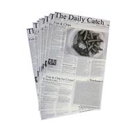 THE DAILY CATCH - NEWSPAPER PRINT GREASEPROOF SHEETS (20)