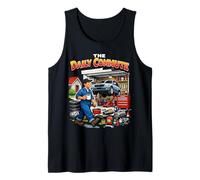 The Daily Commute Funny Mechanic Sarcastic Car Repair Tank Top