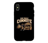 The Daily Commute Funny Woodworker Carpenter Humor Case for iPhone X/XS