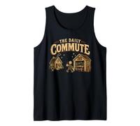 The Daily Commute Funny Woodworker Carpenter Humor Tank Top