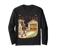 The Daily Commute Funny Woodworker Sarcastic Carpenter Mens Long Sleeve T-Shirt
