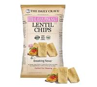 The Daily Crave Lentil Chips - Gluten Free Himalayan Pink Salt Lentil Crisps 510g Protein Snacks with Topline Card. Healthy Snacks Low Calorie for Weight Watchers, Party Food or Lunchbox Snacks.