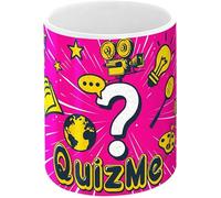 The Daily Tag QuizMe NFC Connected Mug, White Ceramic, 325 ml, General Culture Quiz, No Application, Interactive, Fun Gift Idea