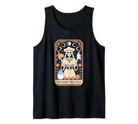 The Dairy Priestess Skeleton Tarot Occult Moon Phases Tank Top