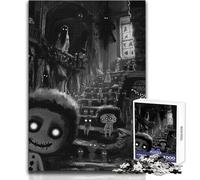 The Damned Haunted House 1000 Pieces Puzzles for Adults Playful Learning Cognitive Activity for Joyful Surprises Size 38x26cm
