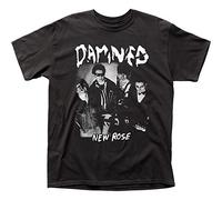 The Damned - Mens New Rose T-Shirt, Large, Black