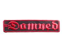 The Damned Patch Black Red 10.5 x 2.5 cm Punk Rock Gothic Band