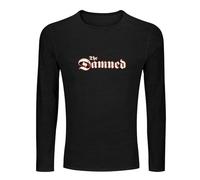 The Damned Wave Punk Mens for Dad Men's Tee Crewneck Long Sleeve Unisex 100% Cotton T Shirt Black M