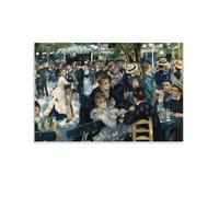The Dance at Le Moulin De La Galette Pierre-Auguste Renoir Poster Painting On Canvas Wall Art Poster Scroll Picture Print Walls Decor Home Posters 16x24inch(40x60cm)