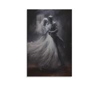 The Dance Cool Halloween Victorian Gothic Dark Academia Haunted 90s Wall Art Paintings Canvas Prints Poster Artwork for Living Room Bedroom Bathroom Office Home Decor 20x30inch(50x75cm)