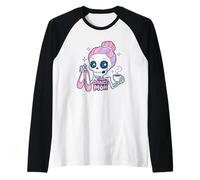 The Dance Mom Skeleton Tarot Card, Dancer Mama Mother's Day Raglan Baseball Tee