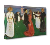 The Dance Of Life By Edvard Munch Classic Painting Canvas Wall Art Print Ready to Hang, Framed Picture for Living Room Bedroom Home Office Décor, 30x20 Inch (76x50 cm)