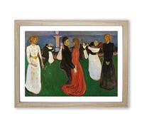 The Dance Of Life By Edvard Munch Classic Painting Framed Wall Art Print, Ready to Hang Picture for Living Room Bedroom Home Office Décor, Oak A2 (64 x 46 cm)