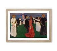 The Dance of Life by Edvard Munch Framed Print | A2 Oak Framed Wall Art | Ready to Hang | Modern Nature Picture | Living Room Bedroom Lounge Office