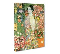 The Dancer By Gustav Klimt Classic Painting Canvas Wall Art Print Ready to Hang, Framed Picture for Living Room Bedroom Home Office Décor, 24x16 Inch (60x40 cm)