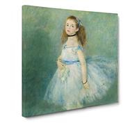 The Dancer by Pierre Auguste Renoir Classic Painting Canvas Wall Art Print Ready to Hang, Framed Picture for Living Room Bedroom Home Office Décor, 14x14 Inch (35x35 cm)