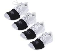 THE DANCESOCKS Made in USA Original Over Sneaker Socks for Dance on Smooth Floors (4/Pairs), Black, One Size