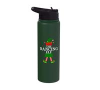 The Dancing Elf - Funny Matching Family Group Christmas Stainless Steel Insulated Water Bottle