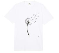 The Dandelion Wish - Minimalist Japanese Ink Sumi E Line Art Comfort Colors Adult Heavyweight T-Shirt