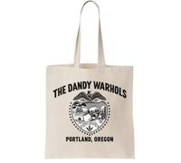 The-Dandy-Warhols Canvas Tote Bag - Reusable Cotton Shopping Bag, Natural