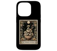 The Danger Noodle Ball Python Snake Tarot Card Witchy Moon Case for iPhone 14 Pro