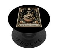 The Danger Noodle Ball Python Snake Tarot Card Witchy Moon PopSockets Adhesive PopGrip