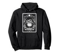 The Danger Noodle Ball Python Snake Tarot Card Witchy Moon Pullover Hoodie