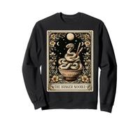 The Danger Noodle Ball Python Snake Tarot Card Witchy Moon Sweatshirt