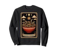 The Danger Noodle Ball Python Snake Tarot Card Witchy Moon Sweatshirt