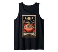 The Danger Noodle Ball Python Snake Tarot Card Witchy Moon Tank Top