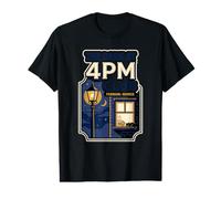 The Dark At 4pm Club Mom Dad Enthusiast cat Lover Humor Value Graphic T-Shirt
