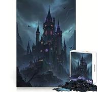 The Dark Castle on A Cliff Jigsaw Puzzles 1000 Pieces for Teenagers Think Game Peaceful Time Quality Edge Perfect Present (50x75cm)