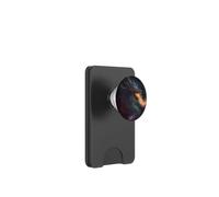 The dark fire breathing dragon PopSockets PopWallet for MagSafe