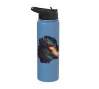 The Dark fire Breathing Dragon Stainless Steel Insulated Water Bottle