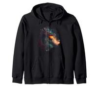 The dark fire breathing dragon Zip Hoodie