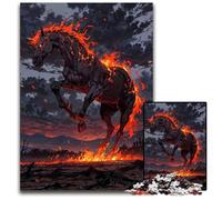 The Dark Horse of Apocalypse Jigsaws 1000Pieces for Adults Challenging Puzzles Interactive Family Game DIY Home Decor Brain Challenge Gift 1000 PCS(75x50cm)
