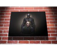 The Dark Knight- Batman and Joker Hollywood Movie Gallery Framed Canvas Art Picture Print