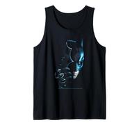 The Dark Knight Batman Mask Silhouette Blue Face Profile Tank Top