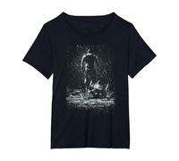 The Dark Knight Rises Bane Rain Poster T-Shirt, Women's Plus, Black, 6X