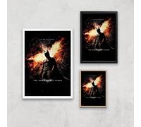 The Dark Knight Rises Giclee Art Print - A3 - Wooden Frame