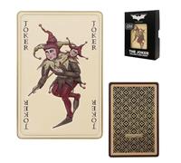 The Dark Knight Trilogy Joker Calling Card Ingot - Official Licensed Limited Edition Collectible, Individually Numbered, Embossed Enamel, 90 x 60mm with Display Stand - 2,008 Worldwide