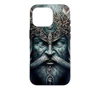 The dark mystical viking with armor Case for iPhone 16 Pro