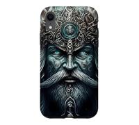 The dark mystical viking with armor Case for iPhone XR