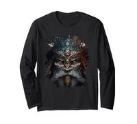 The Dark Mystical Viking with Armor Long Sleeve T-Shirt