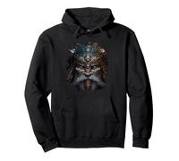 The dark mystical viking with armor Pullover Hoodie
